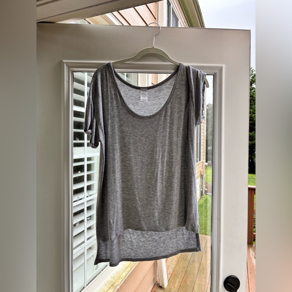 Soft and Comfortable Gray Women's Top